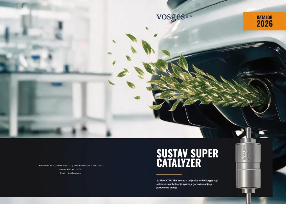 Naslovnica kataloga Vosges Super catalyzer sustavi 2026